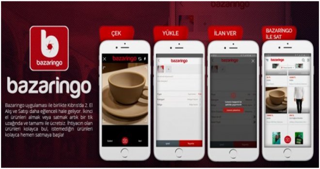 Bazaringo uygulaması ile birlikte Kıbrıs’da 2. El Alış ve Satışı daha eğlenceli hale geliyor