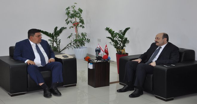 BEROVA, YÖK BAŞKANI SARAÇ İLE GÖRÜŞTÜ