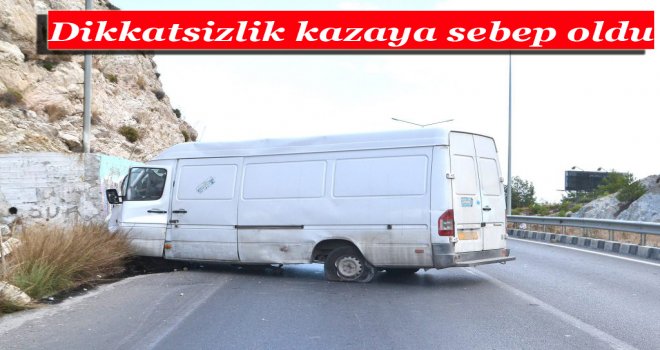 BETON DUVARA ÇARPARAK DURABİLDİ...