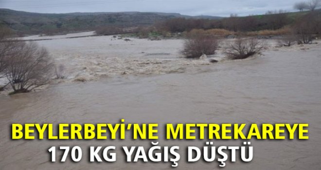 BEYLERBEYİ’NE METREKAREYE 170 KG YAĞIŞ DÜŞTÜ