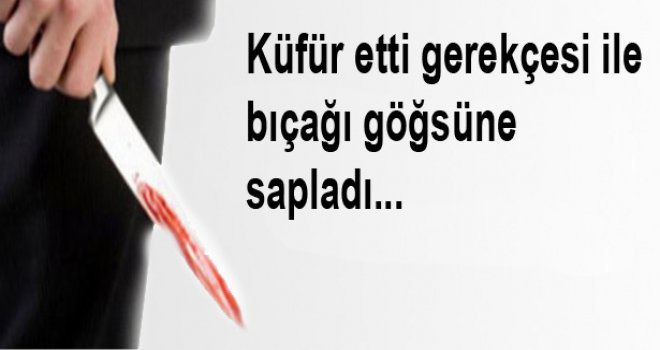 Bıçağı göğsüne sapladı!