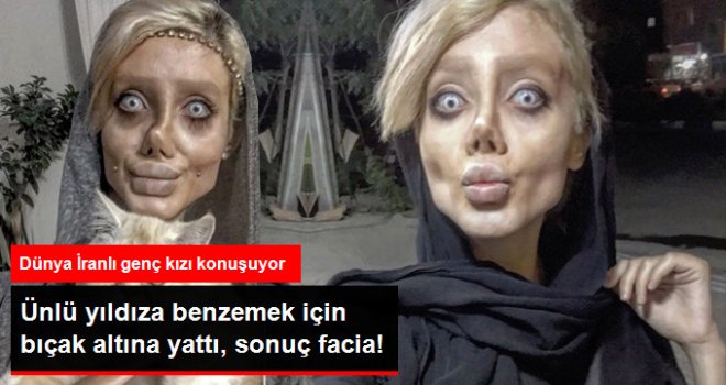 Bıçak Altına Yatan İranlı Genç Kız, Tanınmaz Halde