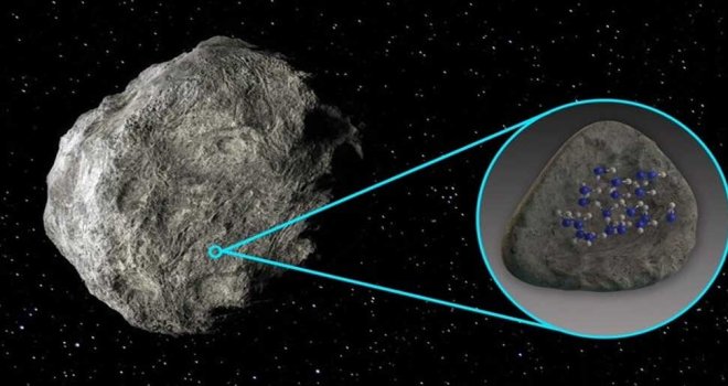 Bilim insanları ilk defa iki asteroidin yüzeyinde su bulunduğunu tespit etti