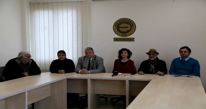 BİRLEŞİK KIBRIS PARTİSİ HEYETİ, KTOEÖS’Ü ZİYARET ETTİ