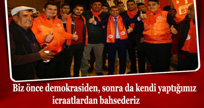 Birlik olarak, bir olarak yapacağız. Ötekisi olmayan bir anlayışla yapacağız.