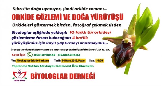 BİYOLOGLAR DERNEĞİ’NDEN ORKİDE GÖZLEMİ VE DOĞA YÜRÜYÜŞÜ