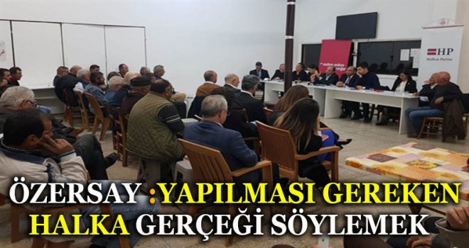 BURADA YAPILMASI GEREKEN HALKA GERÇEĞİ SÖYLEMEK