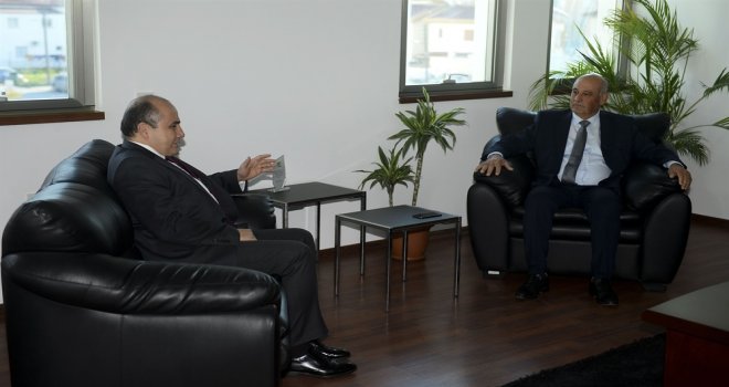 BÜYÜKELÇİ BAŞÇERİ, GÖNYELİ BELEDİYE BAŞKANI BENLİ’Yİ ZİYARET ETTİ