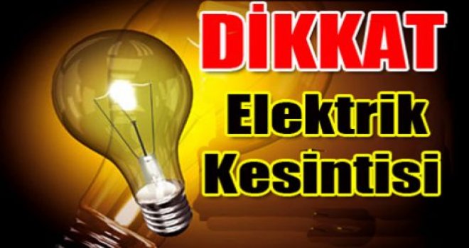 ÇATALKÖY’DE YARIN BAZI BÖLGELERDE ELEKTRİK KESİNTİSİ OLACAK