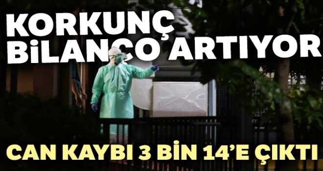 Çin’de Kovid-19 salgınında can kaybı 3 bin 14’e çıktı