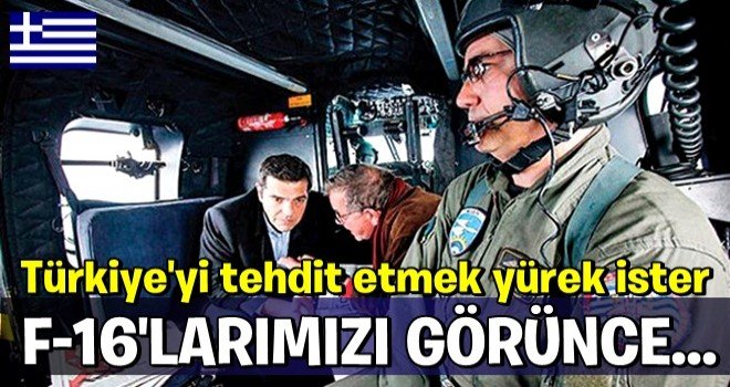 Çipras'ı Türk F-16'larını görünce paniğe kapıldı.