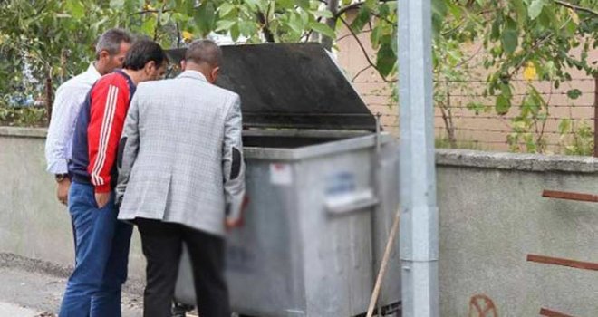 Çöp konteynerinde ölü bebek