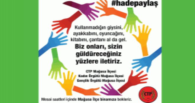 CTP Gazimağusa İlçe Örgütü ihtiyaçlı çocuklar yararına yardım kampanyası başlattı