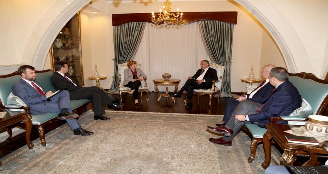 CUMHURBAŞKANI AKINCI ABD ELÇİSİ DOHERTY’Yİ KABUL ETTİ.