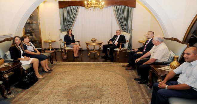 CUMHURBAŞKANI AKINCI, BULGARİSTAN TÜRK KÜLTÜR DERNEĞİ'NDEN BİR HEYETLE GÖRÜŞTÜ