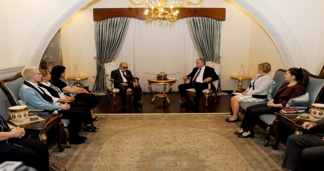 CUMHURBAŞKANI AKINCI, ENGELLİLER FEDERASYONU’NU KABUL ETTİ...