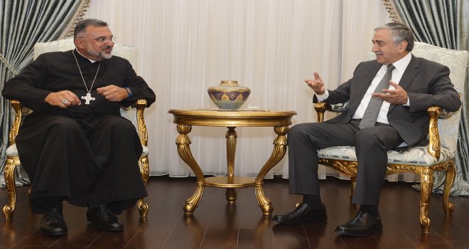 CUMHURBAŞKANI AKINCI, MARONİT BAŞPİSKOPOSU SOUEIF’LE GÖRÜŞTÜ