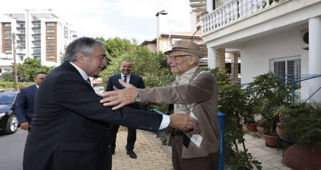 CUMHURBAŞKANI AKINCI SEVİM EBEOĞLU’NU ZİYARET ETTİ