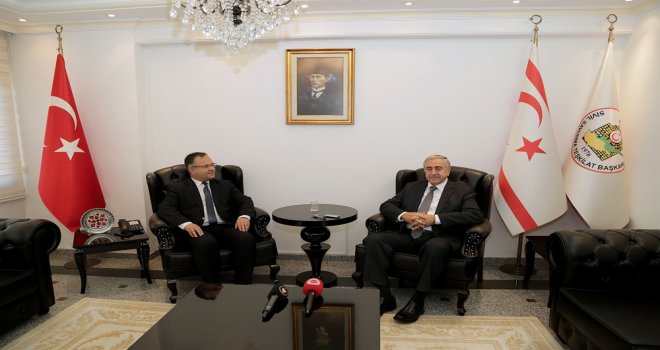 CUMHURBAŞKANI AKINCI, SİVİL SAVUNMA TEŞKİLAT BAŞKANI ÇELEBİ’Yİ ZİYARET ETTİ