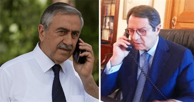 Cumhurbaşkanı Akıncı ve Rum Lider Anastasiades telefon görüşmesi gerçekleştirdi