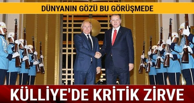 Cumhurbaşkanı Erdoğan - Rusya Federasyonu Devlet Başkanı Putin görüşmesi başladı!.