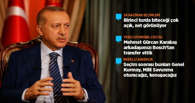 Cumhurbaşkanı Erdoğan: Mehmet Gürcan Karakaş diye bir arkadaşımızı Bosch'tan transfer ettik.