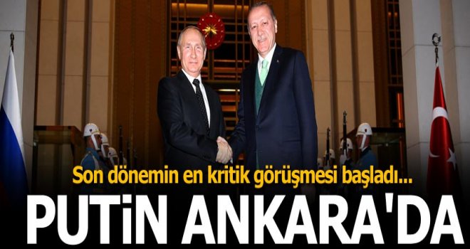 Cumhurbaşkanı Erdoğan, Rusya Devlet Başkanı Putin'i Külliyede Karşıladı
