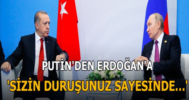 Cumhurbaşkanı Erdoğan'ın Putin'le ikili görüşmesi sona erdi