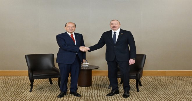 Cumhurbaşkanı Tatar, Azerbaycan Cumhurbaşkanı Aliyev ile görüştü