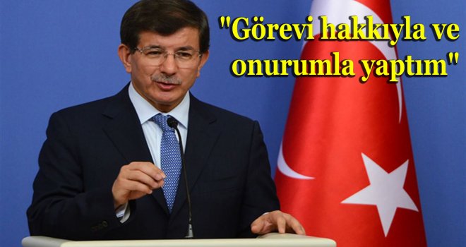 DAVUTOĞLU NEDEN BIRAKTIĞINI AÇIKLADI