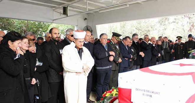 Delikurt askeri törenle son yolculuğuna uğurlandı