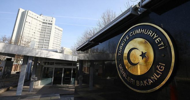 Dışişleri Bakanlığından ABD'nin açıklamasına tepki.