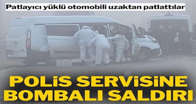 Diyarbakır’da polis servis aracına bombalı saldırı