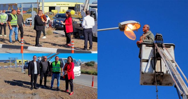 DOĞUDAN BATIYA YOL AYDINLATMALARI TAMİR EDİLİYOR