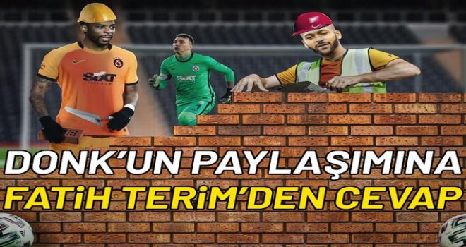 Donk'un 'duvar' paylaşımına Fatih Terim'den cevap