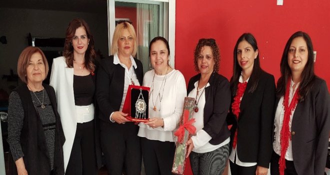 DP Lefke Kadın Örgütü, Müge Denktaş’ı ziyaret etti.