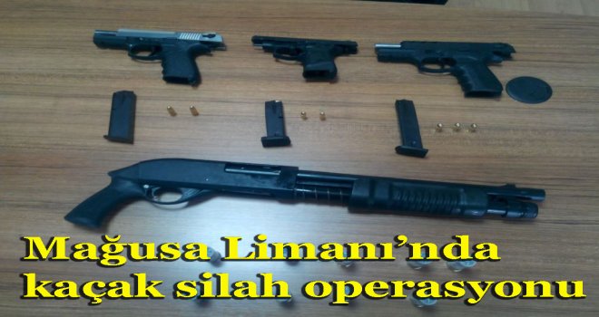 Düzenlenen operasyonda çok sayıda silah bulundu…