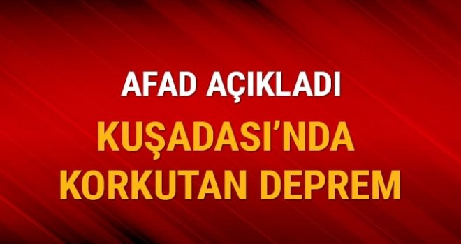 Ege Denizi'nde 4.5 büyüklüğünde deprem