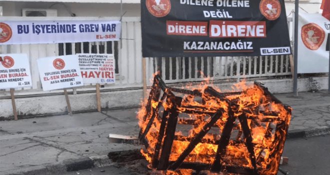 El-Sen yine grevde: Direne direne kazanacağız