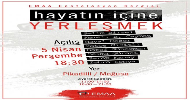 EMAA“HAYATIN İÇİNE YERLEŞMEK” ENSTELASYON SERGİSİ PERŞEMBE GÜNÜ SERGİLENİYOR.