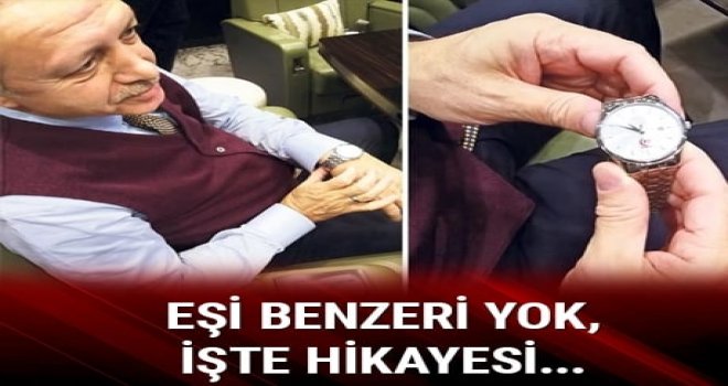 Erdoğan, bu kol saatini 15 Temmuz’un yıl dönümünden bu yana kolundan çıkarmıyor