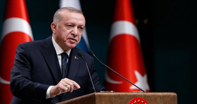 Erdoğan: Bugün, Kıbrıs Türk halkının verdiği destansı varoluş mücadelesinin en kıymetli tezahürüdür