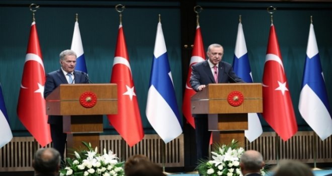 Erdoğan: Finlandiya'nın NATO'ya katılım protokolünün Meclisimizdeki onay sürecini başlatmaya karar verdik