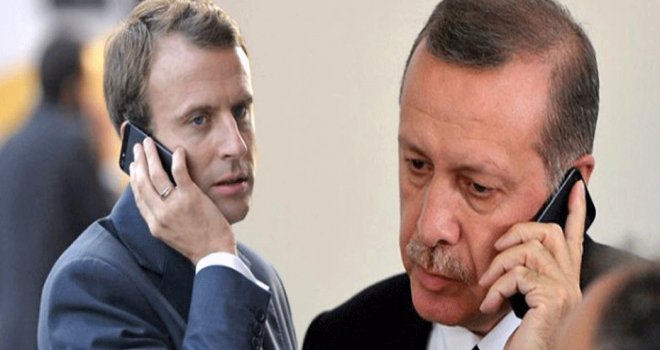 Erdoğan ile Macron Suriye’yi görüştü
