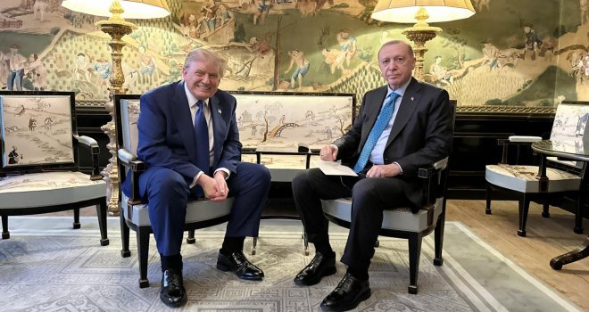 Erdoğan, Trump ile görüştü