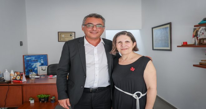 Erhürman, Siber ile görüştü: Geçmişten geleceğe pek çok konu konuştuk