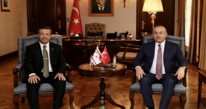 Ertuğruloğlu Ankara’da Çavuşoğlu ile görüştü
