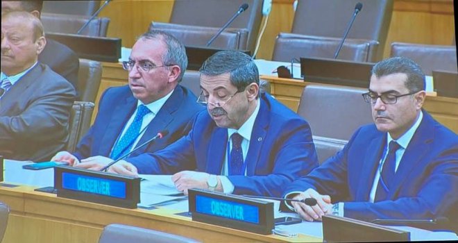 Ertuğruloğlu, İslam İşbirliği Teşkilatı toplantısında tanınma çağrısını yineledi