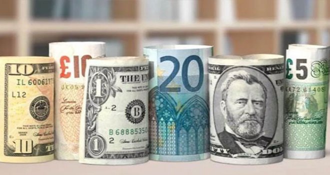 Euro 21,75, sterlin 24,70, dolar 19,85 liradan işlem görüyor