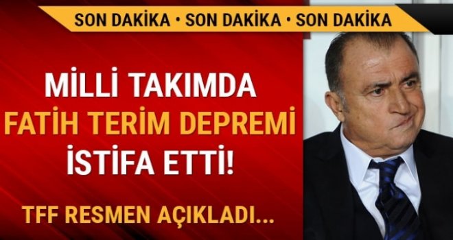 Fatih Terim milli takımı bıraktı
